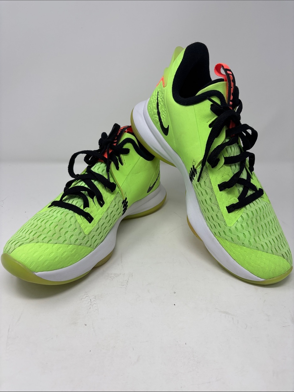 Nike Bright Neon Green Air Zoom 11 Athletic Sneakers with Black Accents